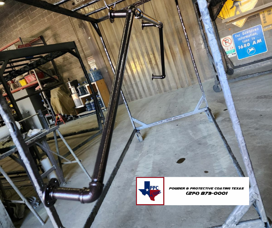 Powder and Protective Coating Texas - Custom Copper Vein Foot Rail