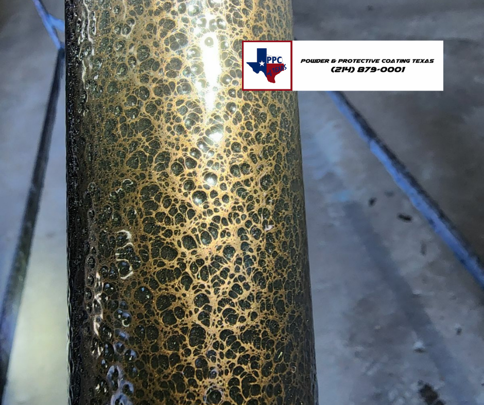 Powder and Protective Coating Texas - Custom Copper Vein Foot Rail